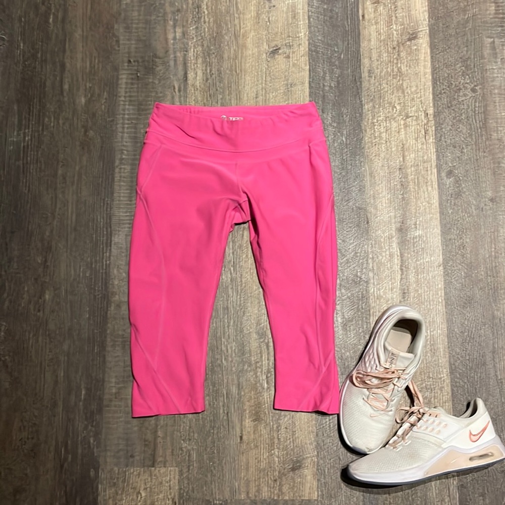 MPG run running tights crops size small hot pink